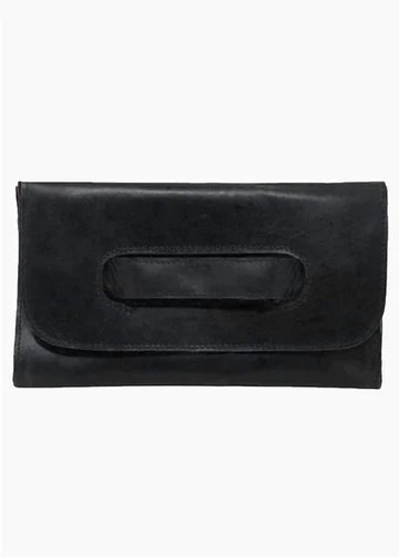 Mare Handle Clutch in Black--Lemons and Limes Boutique