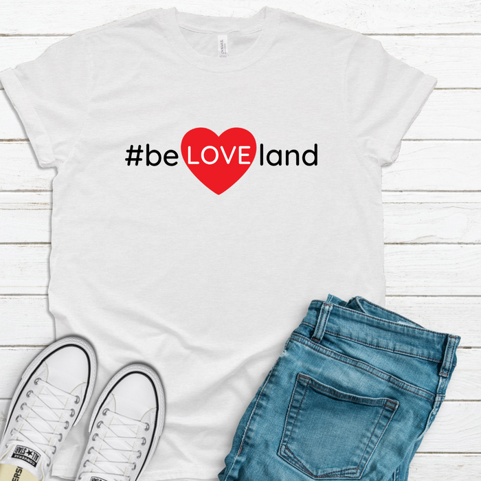 #beLOVEland T-Shirt on White--Lemons and Limes Boutique