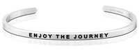 Enjoy the Journey Affirmation Bracelet in Silver-Bracelet-Lemons and Limes Boutique