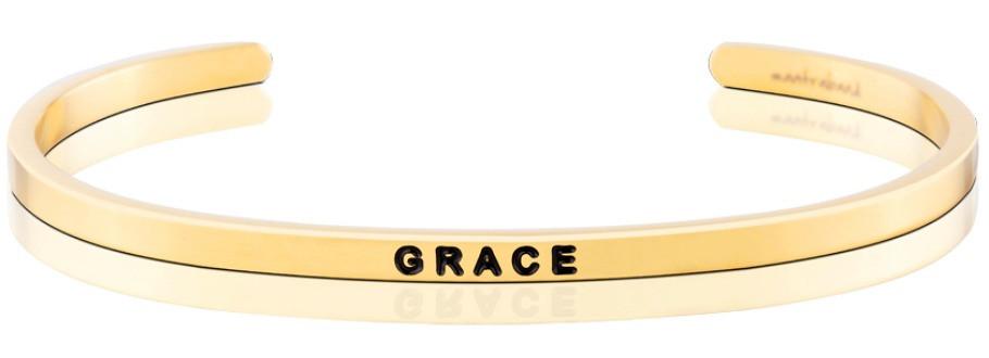 Grace Affirmation Bracelet in Yellow Gold-Bracelet-Lemons and Limes Boutique