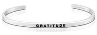Gratitude Affirmation Bracelet in Silver-Bracelet-Lemons and Limes Boutique