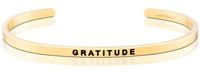 Gratitude Affirmation Bracelet in Yellow Gold-Bracelet-Lemons and Limes Boutique