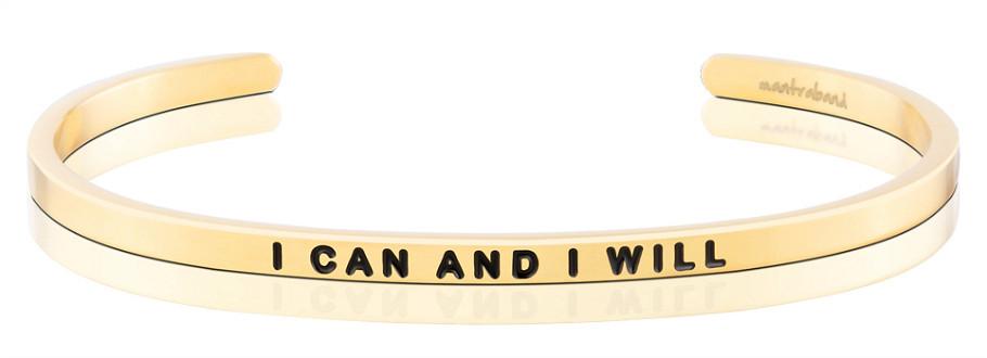 I Can and I Will Affirmation Bracelet in Yellow Gold-Bracelet-Lemons and Limes Boutique