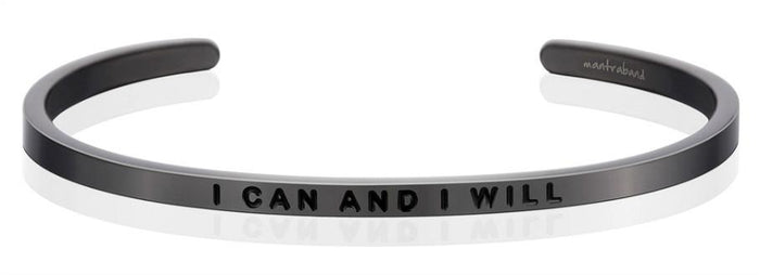 I Can and I Will Affirmation Bracelet in Moon Gray-Bracelet-Lemons and Limes Boutique