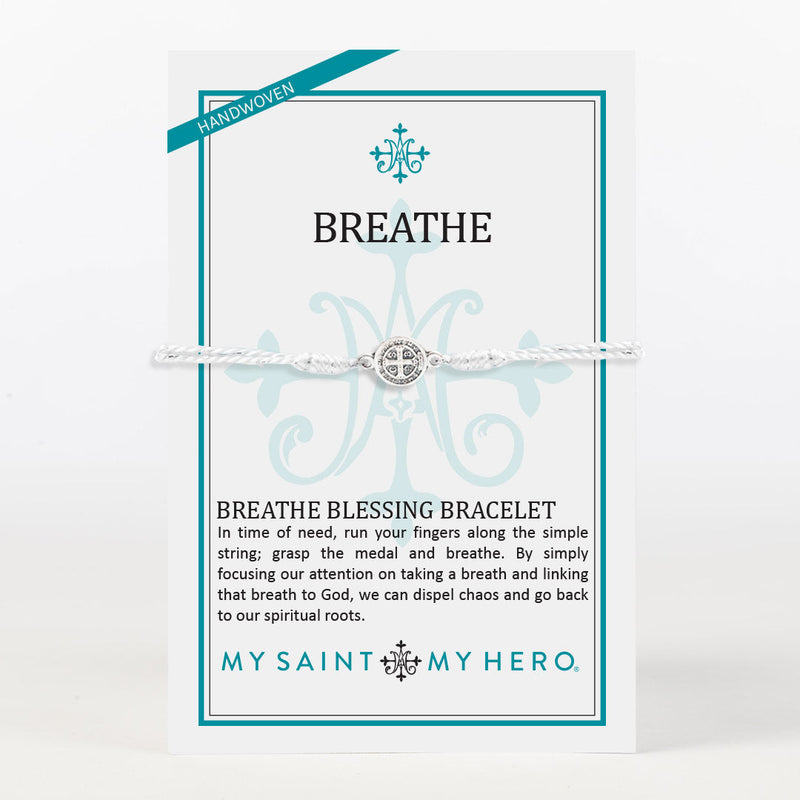Breathe Blessing Bracelet- Silver Medal Metallic-Bracelets-Lemons and Limes Boutique
