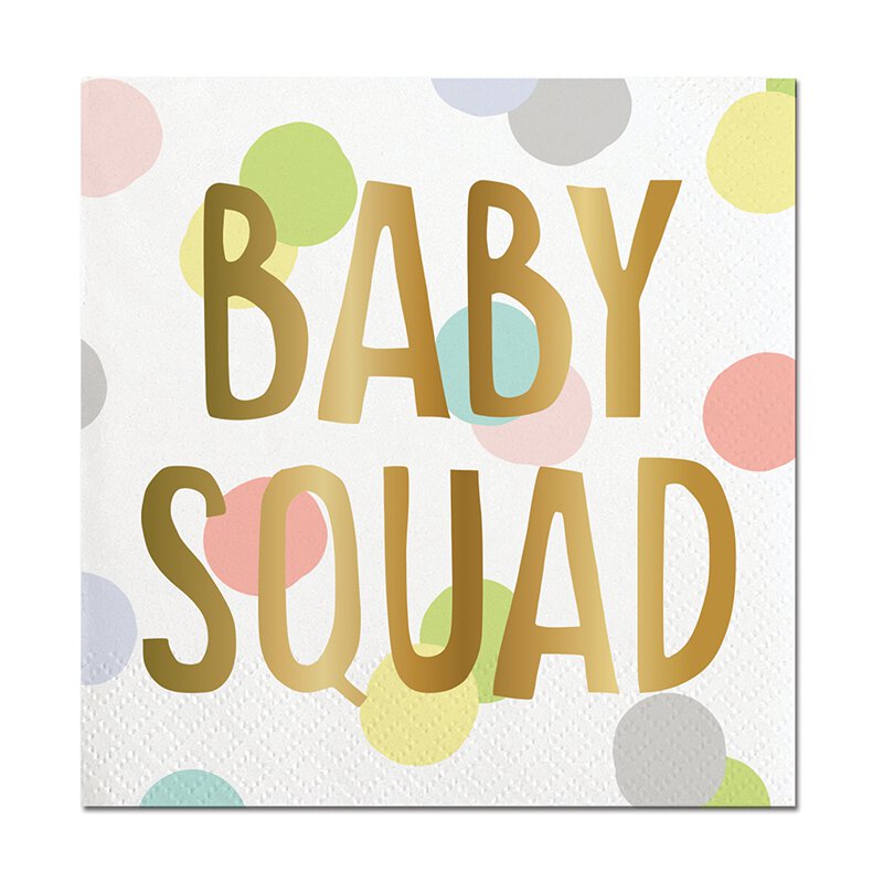 Baby Squad- Beverage Napkins-Napkins-Lemons and Limes Boutique