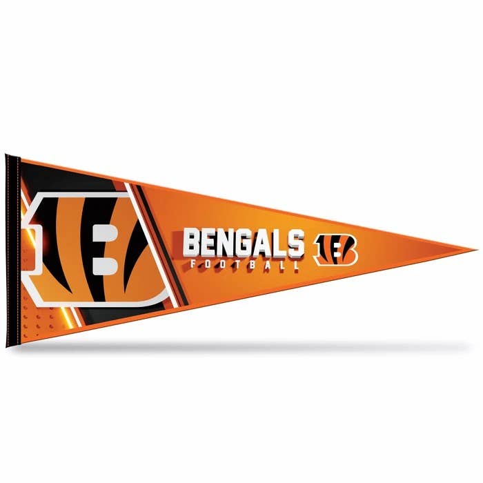 Cincinnati Bengals Soft Felt 12X30 Pennant--Lemons and Limes Boutique