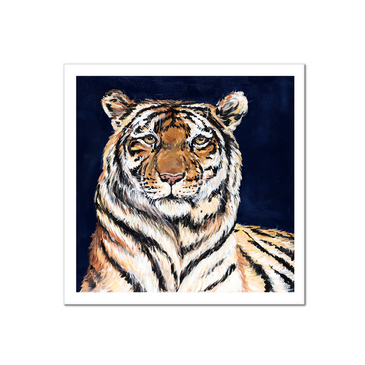 Tiger Fine Art Print 10 x 10"--Lemons and Limes Boutique