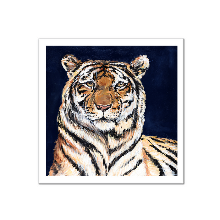 Tiger Fine Art Print 10 x 10"--Lemons and Limes Boutique