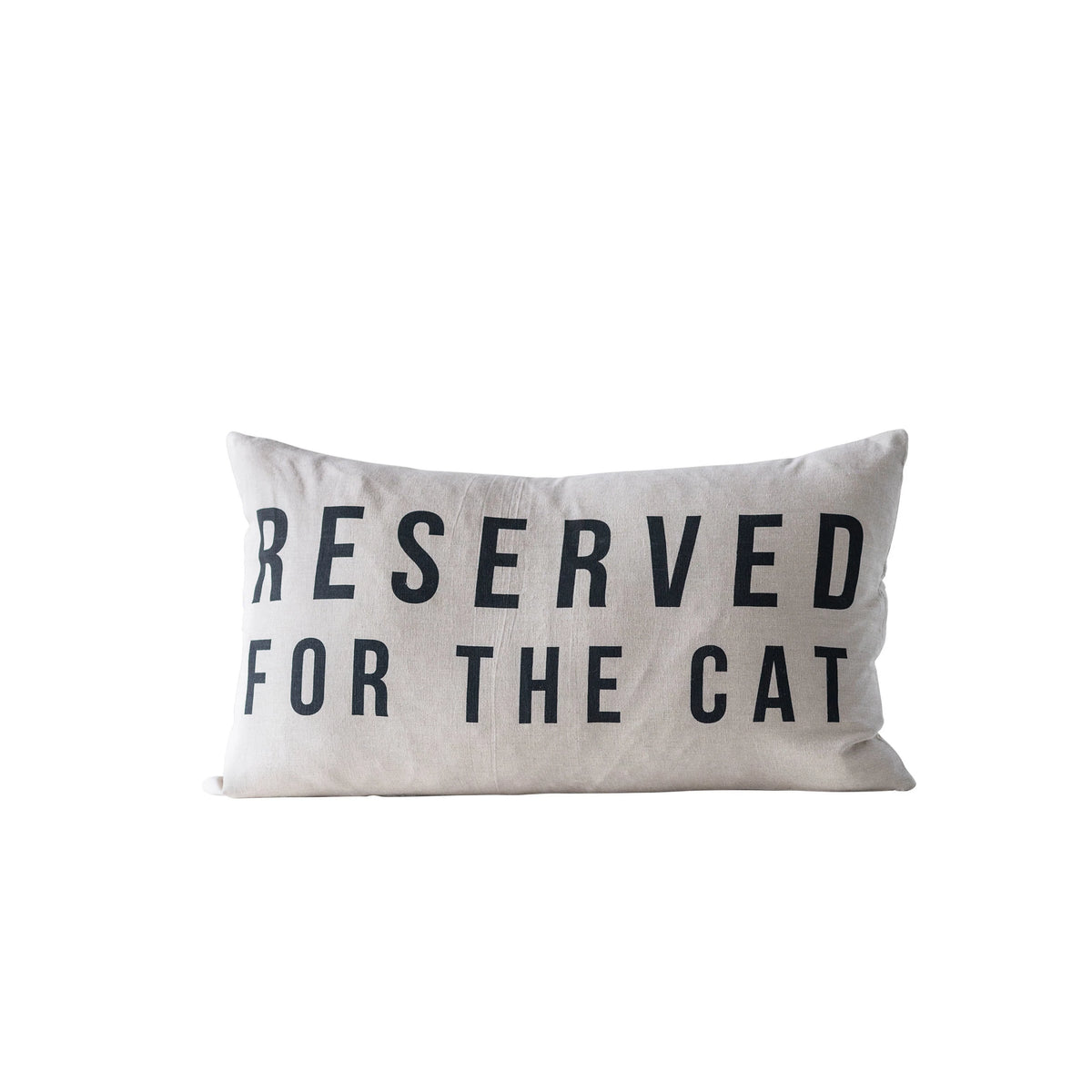 Pillow- Reserved for the Cat--Lemons and Limes Boutique