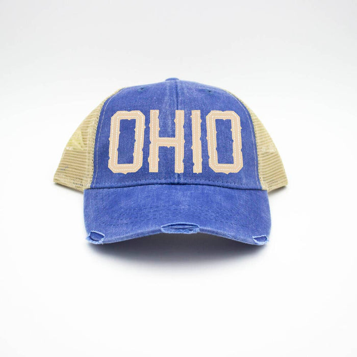 OHIO Royal Trucker Hat-Lemons and Limes Boutique