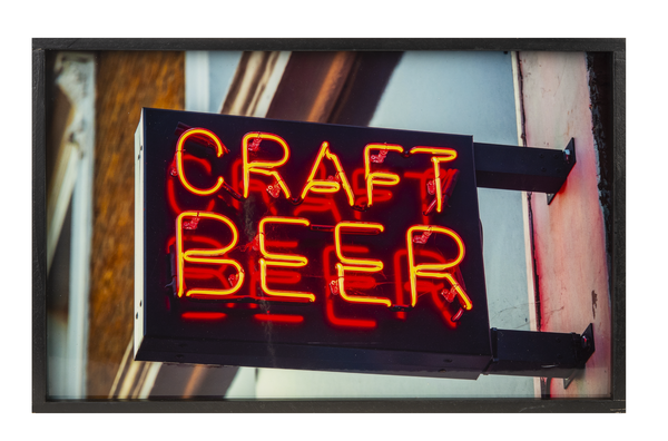 Neon Sign "Craft Beer" Wall Decor-Home Decor-Lemons and Limes Boutique