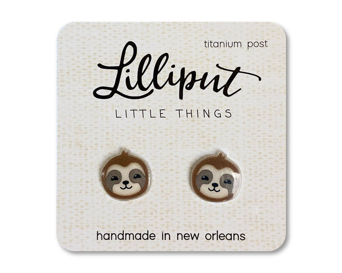 Sloth Earrings-Lemons and Limes Boutique