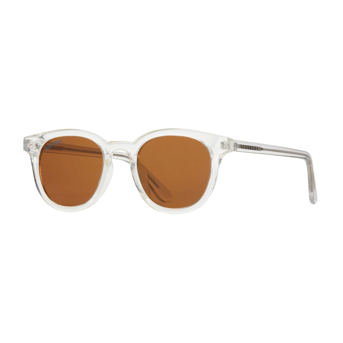 Gram Sunglasses in Crystal Clear Brown with Brown Polarized Lens--Lemons and Limes Boutique