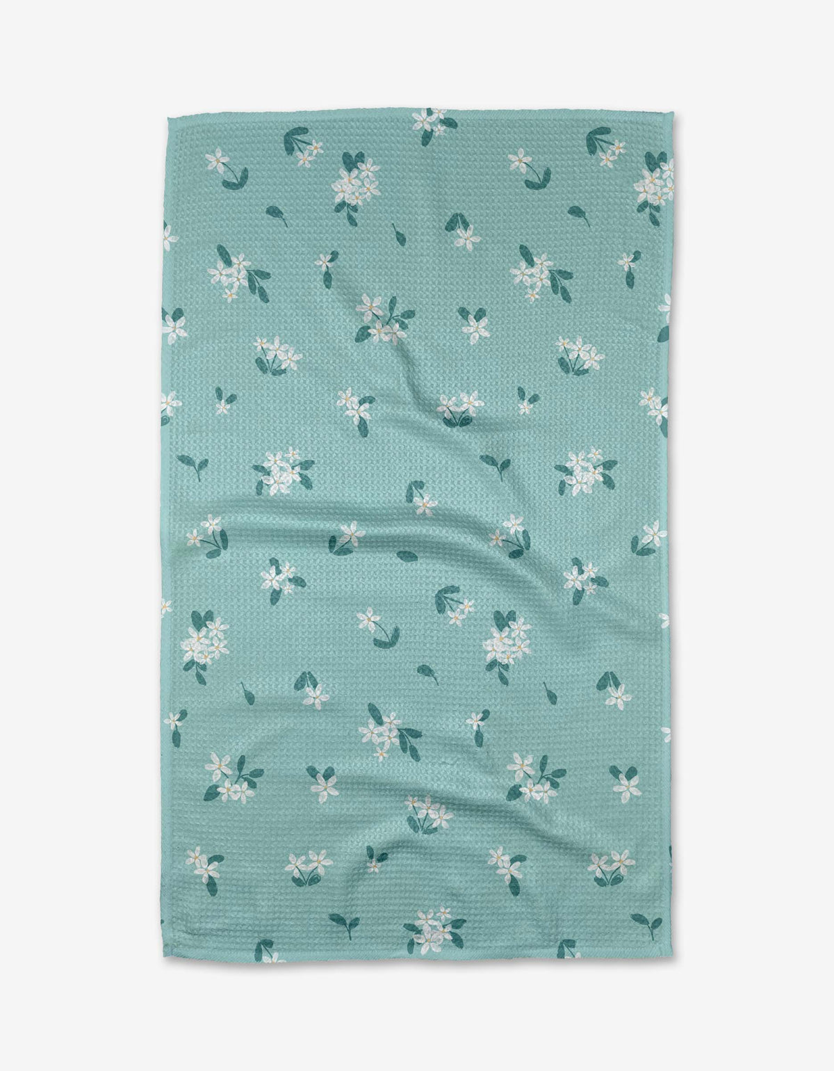 Blossom Breeze in Robins Egg Tea Towel by Geometry-Lemons and Limes Boutique