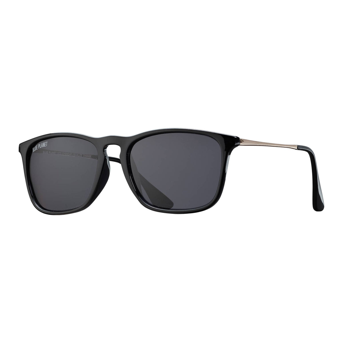 Kason Sunglasses in Onyx/Gold with Smoke Polarized Lens--Lemons and Limes Boutique