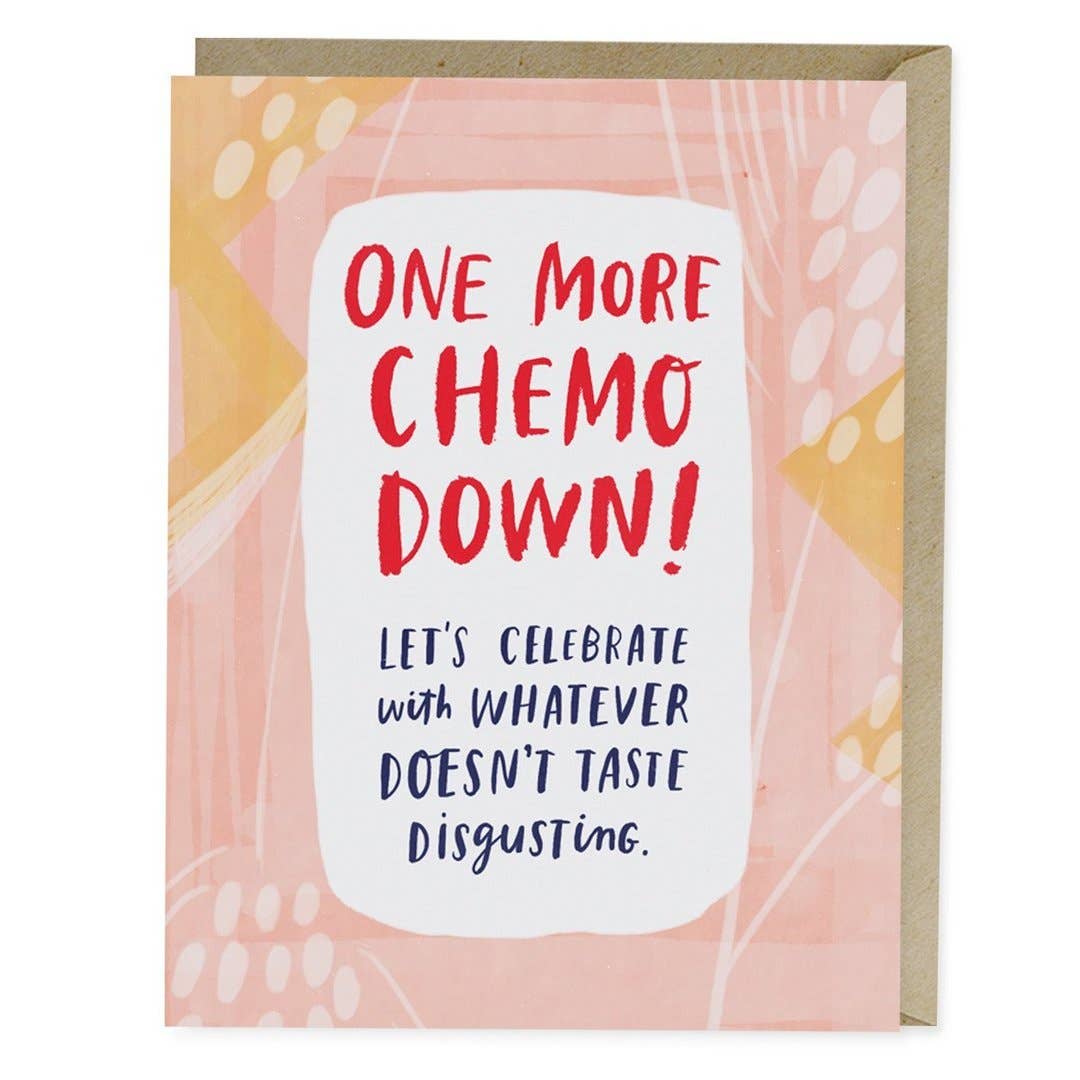 One More Chemo Down Empathy Card-Lemons and Limes Boutique
