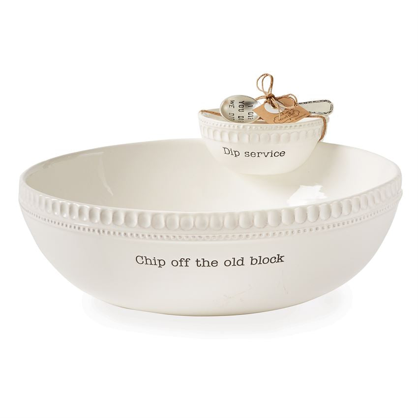 Stacked Chip and Dip Set by Mudpie-Serving Piece-Lemons and Limes Boutique