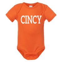 CINCY Short Sleeve Body Suit on Orange-YOUTH--Lemons and Limes Boutique