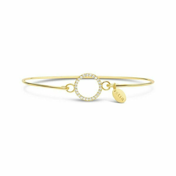 PAVÉ ICON Bracelet Circle- Gold--Lemons and Limes Boutique