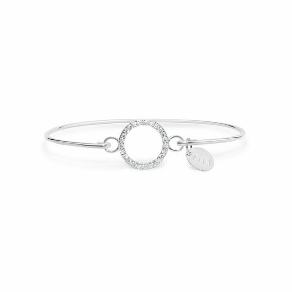 PAVÉ ICON Bracelet Circle- Silver--Lemons and Limes Boutique