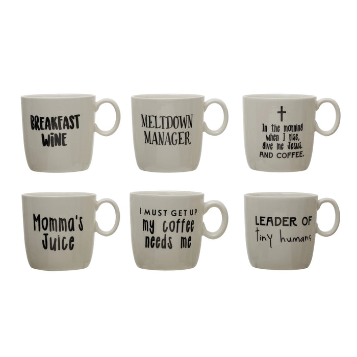 Stoneware Mug W/ Sayings-Lemons and Limes Boutique