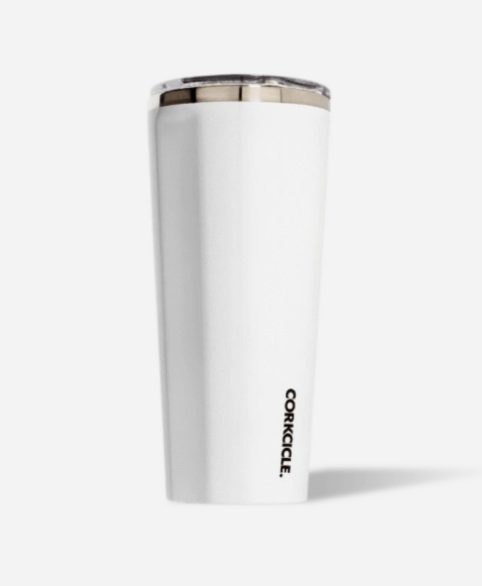 24oz Tumbler in Gloss White Corkcicle-24 oz. Tumbler-Lemons and Limes Boutique