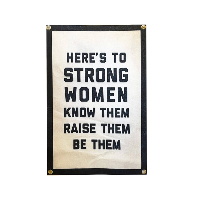 Here's to Strong Women Champion Banner--Lemons and Limes Boutique