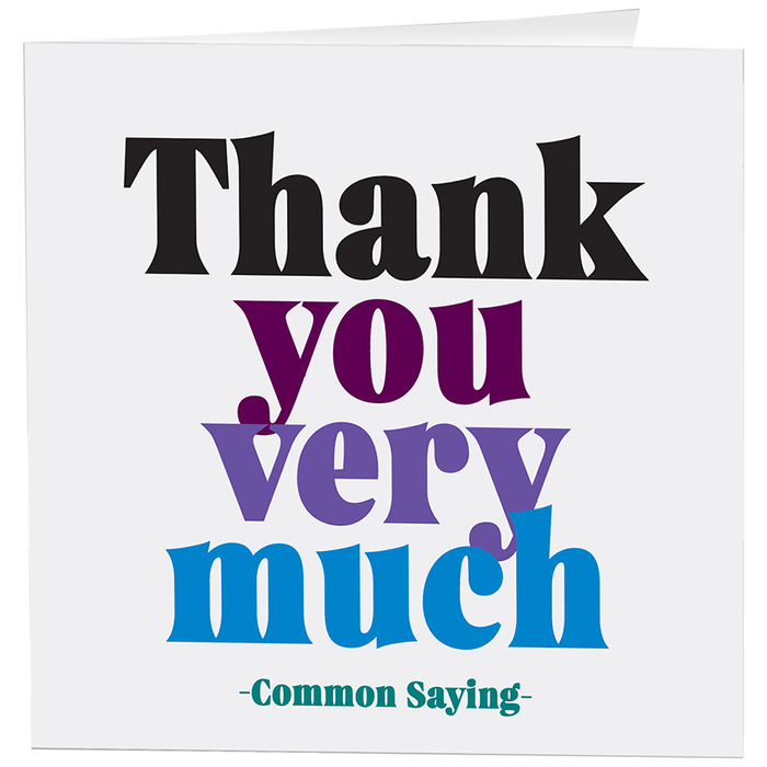 Thank You Very Much Thank You Card--Lemons and Limes Boutique