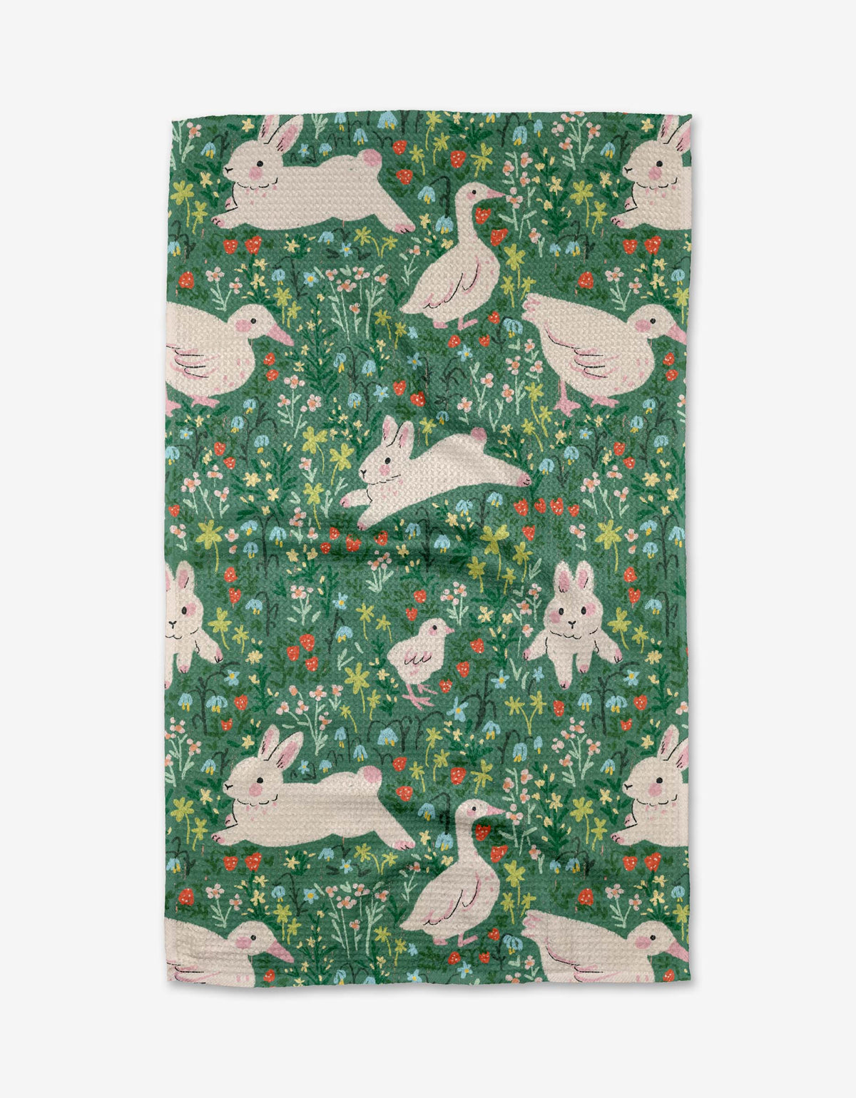 Easter Meadow Tea Towel by Geometry-Lemons and Limes Boutique
