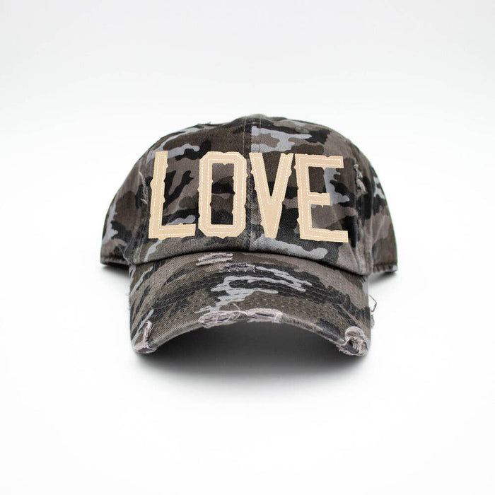 LOVE Black Camo Hat-Lemons and Limes Boutique