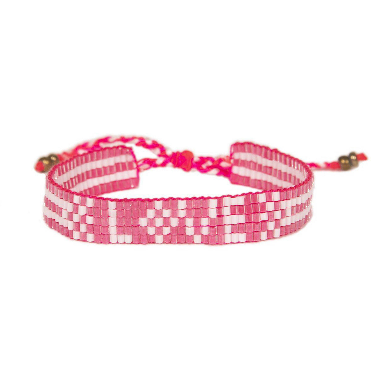 Love Is Project - Pretty in Pink Bali Seed LOVE Bracelet--Lemons and Limes Boutique