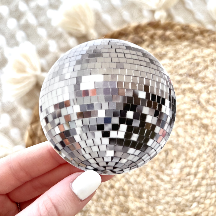 Disco Ball Sticker, 2.8 in. x 2.8 in.--Lemons and Limes Boutique