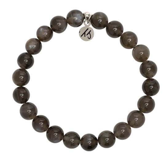 Black Moonstone Encouragement Stacker-Lemons and Limes Boutique