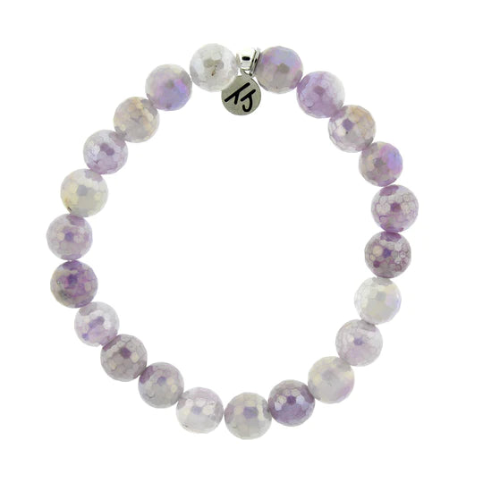 Defining Bracelet Friendship with Mauve Jade Gemstones-Lemons and Limes Boutique