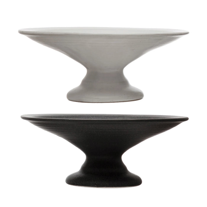 Stoneware Pedestals with Matte Finish--Lemons and Limes Boutique