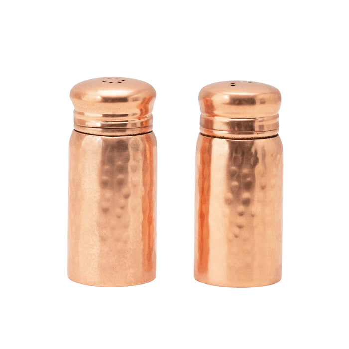 Hammered Salt and Pepper Shaker Set, Copper-Lemons and Limes Boutique