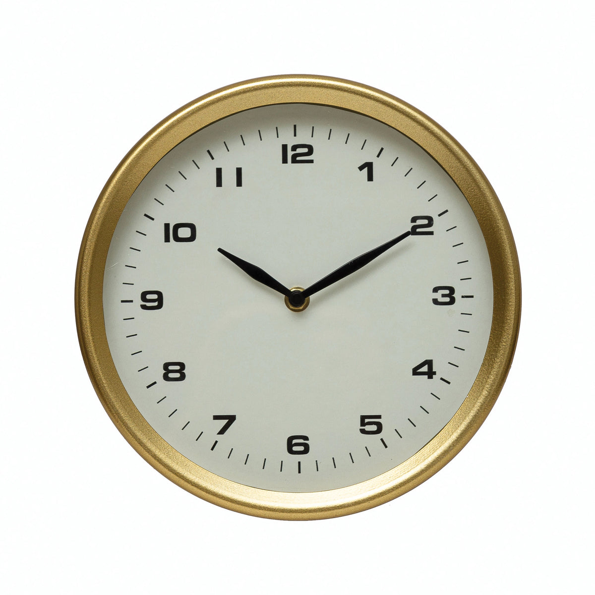 Metal Table Clock, Brass Finish-Lemons and Limes Boutique