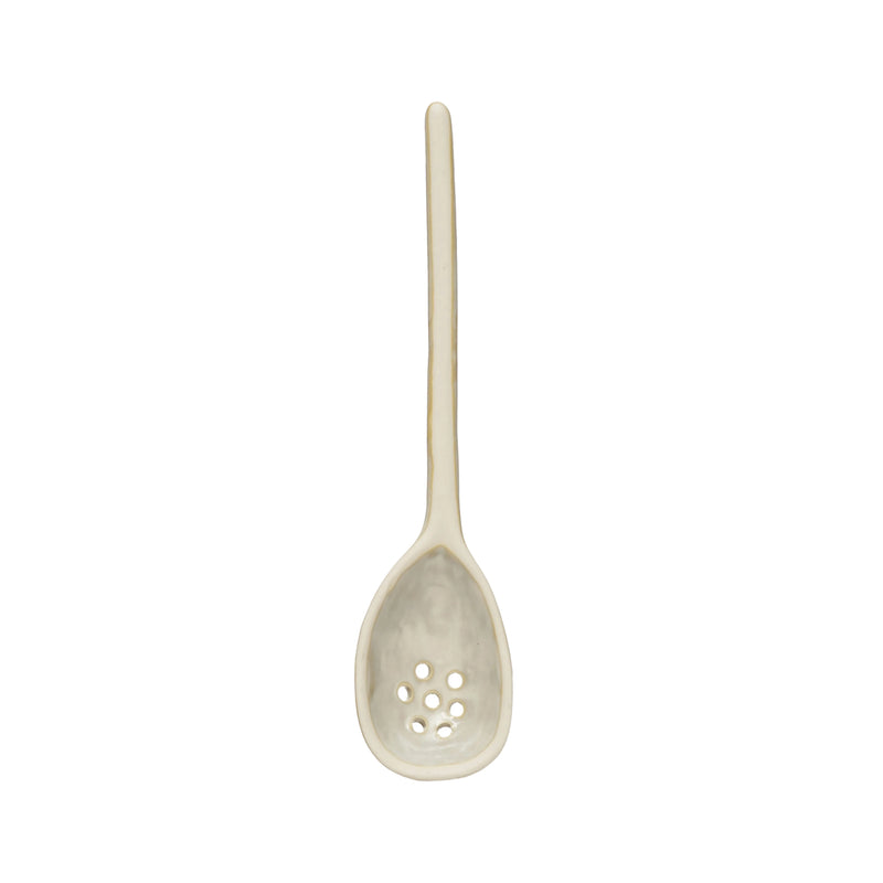 Stoneware Strainer Spoon, Reactive Glaze--Lemons and Limes Boutique