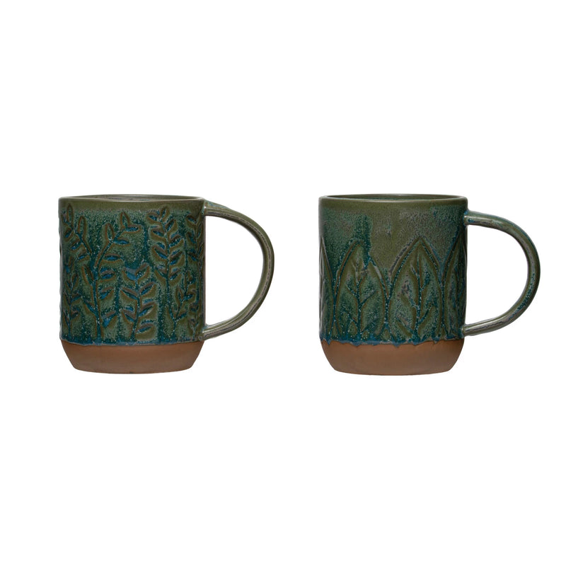 16 oz. Debossed Stoneware Mug-Lemons and Limes Boutique