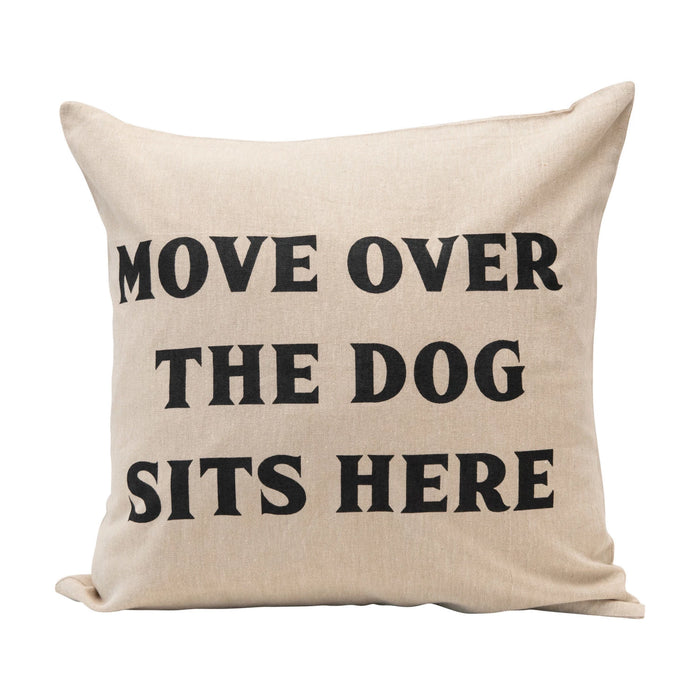 Cotton Pillow-Dog Sits Here-Lemons and Limes Boutique
