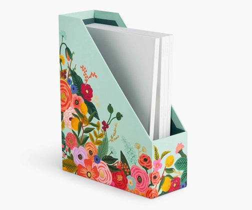 Rifle Paper - Garden Party Magazine Holder-Desk Organizers-Lemons and Limes Boutique