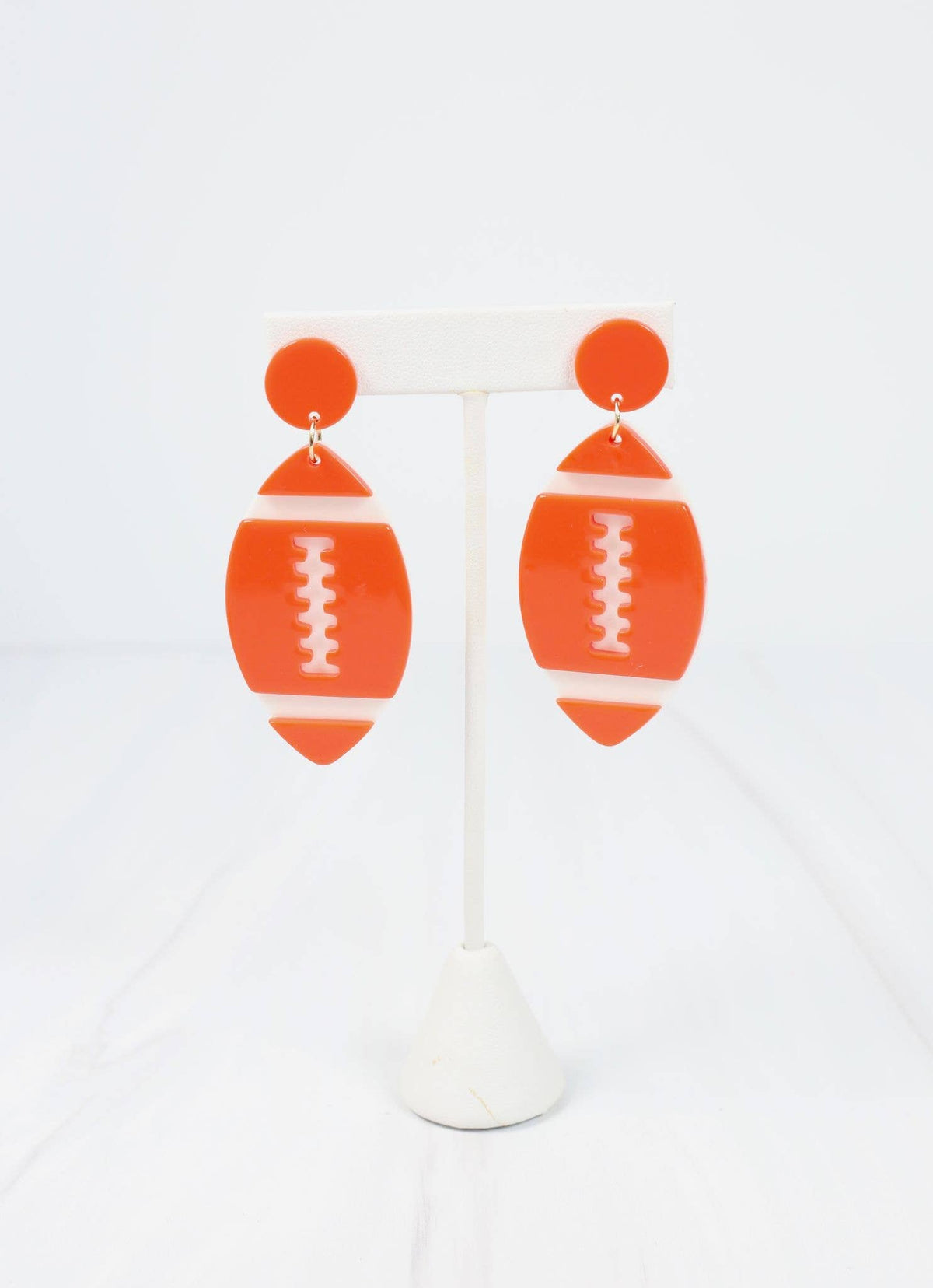 Bobby Football Earrings in Orange-Lemons and Limes Boutique