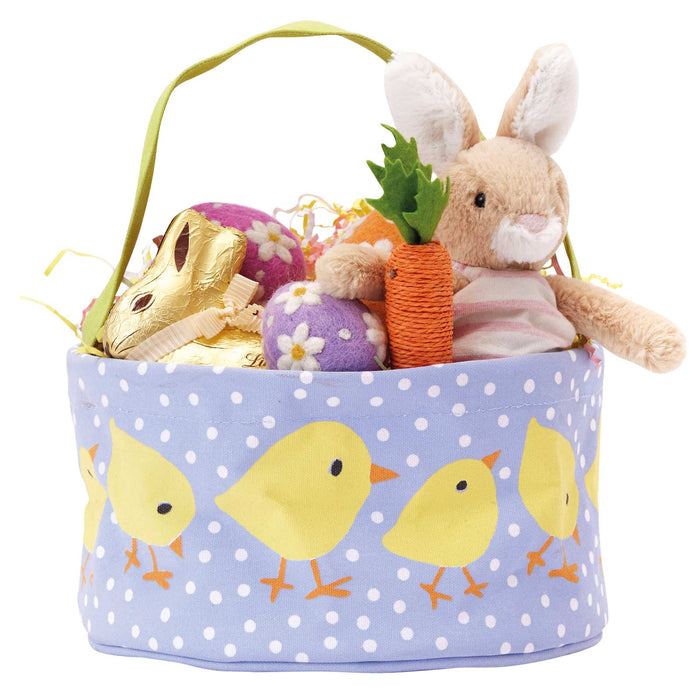 BABY CHICKS Reusable Canvas Easter Basket (Eco/bluCollection--Lemons and Limes Boutique