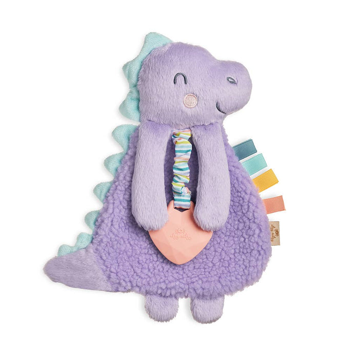 Itzy Lovey™ Plush Lilac Dino with Silicone Teether Toy--Lemons and Limes Boutique