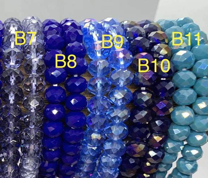 Beaded Stretch Bracelets in Royal Blue--Lemons and Limes Boutique