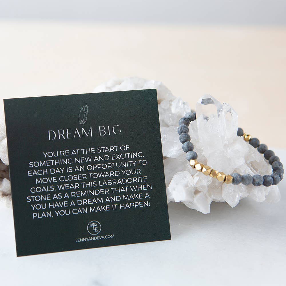 Dream Big 6mm Gemstone Bracelet-Lemons and Limes Boutique