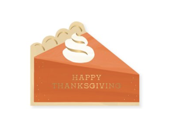 Pumpkin Pie Thanksgiving Card-Lemons and Limes Boutique