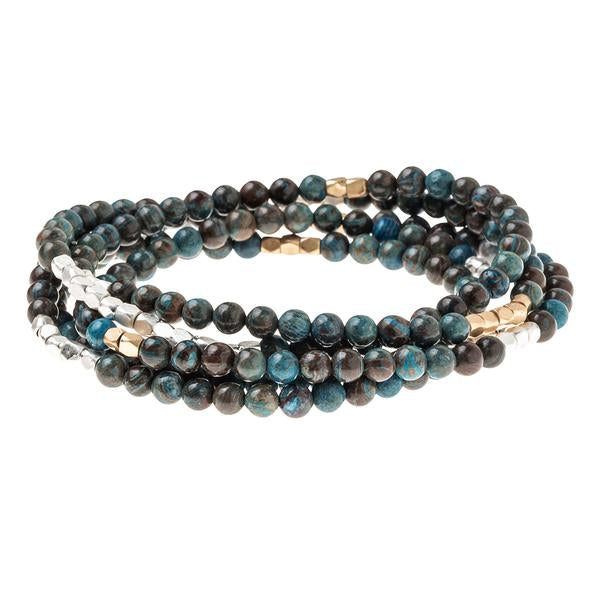 Stone Bracelet/Necklace - Blue Sky Jasper - Stone of Empowerment-Bracelet-Lemons and Limes Boutique