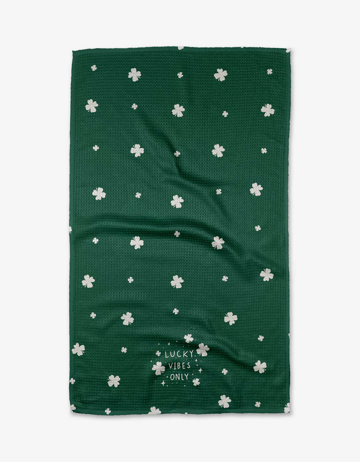 Emerald Luck Tea Towel by Geometry-Lemons and Limes Boutique